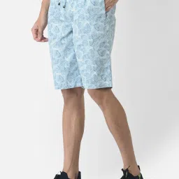 Crimsoune Club Blue Cotton Regular Fit Shorts image 3