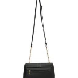 Caprese Black Lexi Medium Leather Cross Body Bag image 3