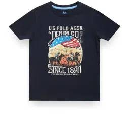 U.S. Polo Assn. Kids Navy Printed T-Shirt-picture-31
