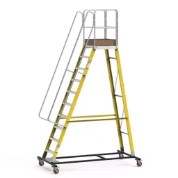 Youngman 7+ Platform Fiberglass Warehouse Ladder 2365 mm Maximum Standing Height, 8455 image 4
