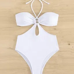 Bamboo Breeze Halter Neck Swim Bodysuit image 2