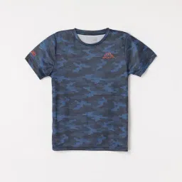 KAPPA Kids Navy Cotton Printed T-Shirt-image-42