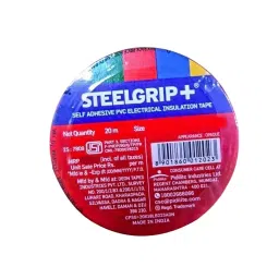 Steelgrip Insulation Tape Length 20 m Assorted Color PVC Backing Material for Insulating Open Electrical Wire Joints (Pack of 240)-picture-17