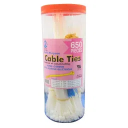 MULTICOMP PRO Cable Tie Kits CABLE TIE KIT, ASSORTED, 650PC, NYLON6/6, BPR-650 (Pack of 650)-picture-15