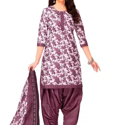 shree jeenmata collection Printed Viscose Rayon Unstitched Dress Material image 3