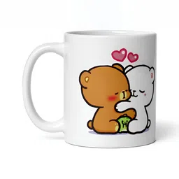 Mr UVD White & Brown Graphic Printed Ceramic Mug-picture-27