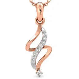 Candere By Kalyan Jewellers 18K Rose Gold and Cubic Zirconia Pendant-picture-13