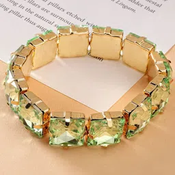 DressBerry Women Cubic Zirconia Gold-Plated Wraparound Bracelet-picture-15