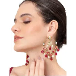 AARSEE OFFICIAL Red Gulrang Chandbali-image-53
