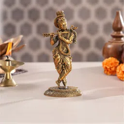 Trovea's Navashree Krishna Brass Idol image 1