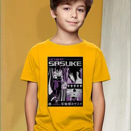 london streets Yellow Sasuke Anime Graphic Print T-Shirt-picture-54