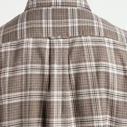 GANT Men Relaxed Fit Checked Spread Collar Pure Cotton Formal Shirt image 5