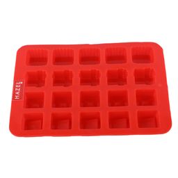 Hazel Silicone 3D Square Shape Chocolate Mould - Red-picture-36