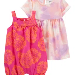 Carter's Baby 2 Pack Dress & Romper Set - Pink-picture-39