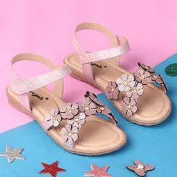 boyz n galz Stones Embellished Floral Applique Detailed Sandals - Pink-picture-18