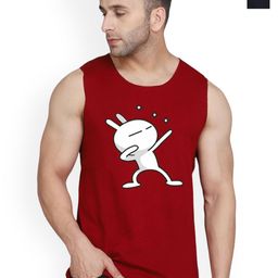 SLOWLORIS Men Pack Of 2 Printed Scoop Neck Gym Vest-picture-22