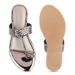 Lazera Women Open Toe Flats with Bows image 4