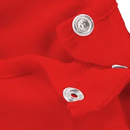 Baby Buzz 100% Cotton Half Sleeves Nana & Nani Ke Aankhon Ka Tara Text Printed Onesie - Red image 4