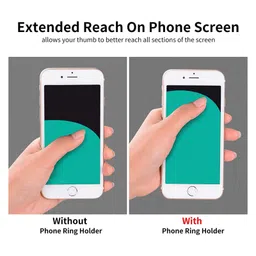 KolorFish Universal Painted Butterfly Mobile Phone Ring Holder Finger Ring Grip Stand 360° Rotation 180° Flip Kickstand Compatible with All Smartphones - Orange image 4