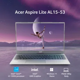 Acer Aspire Lite 13th Gen Intel Core i3-1305U Processor Laptop (Windows 11 Home/ 8 GB RAM/ 512 GB SSD/Intel Graphics/Microsoft Office) AL15-53 with 39.6 cm (15.6") Full HD Display, Steel Gray, 1.59 KG image 2