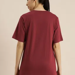 Dillinger Maroon Cotton T-Shirt image 2