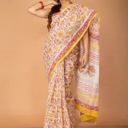 Unnati Silks Multicolored Floral Printed Saree-picture-24
