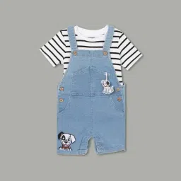 Juniors by Lifestyle Multicolor Printed Regular Fit T-Shirt & Dungaree-picture-31