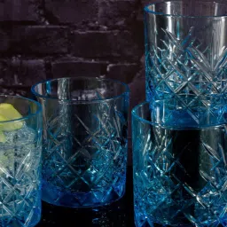 Pasabahce Transparent Glass Timeless Whiskey Glasses - Set of 4 (345ml) image 1