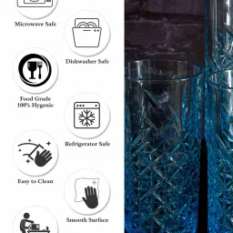 Pasabahce Transparent Glass Juice Cold Drink Glasses - Set of 4 (450ml) image 5