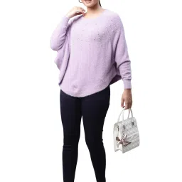 Global Republic Lilac Round Neck Pullover image 5