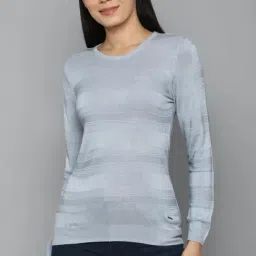 Allen Solly Blue Self Print Top-picture-27