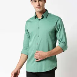 Dragon Hill Green Slim Fit Shirt-image-1
