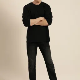 Difference of Opinion Black Cotton Loose Fit Oversized Crew T-Shirt image 5