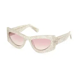 GCDS Maroon UV Protection Cat Eye Unisex Sunglasses-picture-17