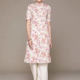 READIPRINT FASHIONS Pink Cotton Woven Straight Kurta-picture-40