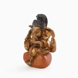 Pure Home and Living Gold, Orange Polyester Showpieces & Figurines image 4