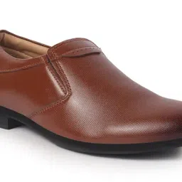 Fausto Men's Tan Formal Loafers image 5