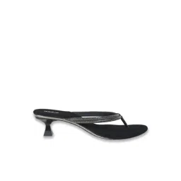 Mochi Women's Black Thong Sandals image 3