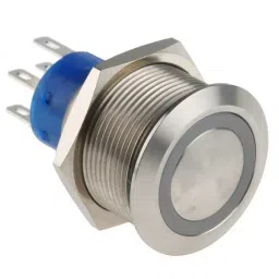 RS PRO Illuminated Push Button Switch Panel Mount 22.2 mm DPDT Blue LED 250 V AC, 1759732-picture-33