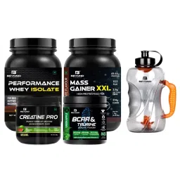 Beyond Fitness Achiever Pro Combo (100% Whey Isolate Protein 1kg+Mass Gainer XXL 1kg+BCAA Energy Drink 500gm+Creatine Monohydrate 156gm+1.5 Gallon Shaker)-picture-26