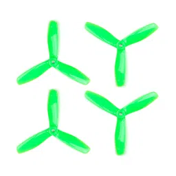 Orange HD Propellers 5045(5X4.5) Tri Blade Bullnose Polycarbonate Green 2CW+2CCW-2pairs image 1