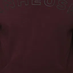 Van Heusen Maroon Regular Fit Printed Hooded Sweatshirt image 4