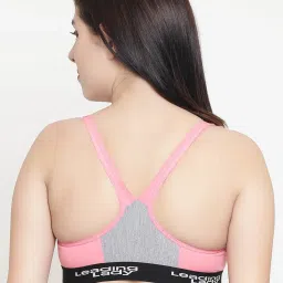 Leading Lady Pink Non-Wired Non-Padded Sports Bra image 2