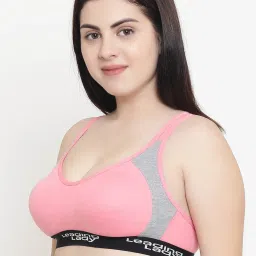 Leading Lady Pink Non-Wired Non-Padded Sports Bra image 3