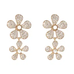 Forever New Carry Crystal Flower Drop Earring for Women-image-26