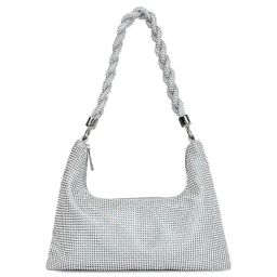 Aldo MARLYSA040029 Silver Synthetic Embellished Shoulder Handbag-picture-23