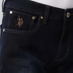 U.S. Polo Assn. Denim Co. Navy Cotton Slim Fit Jeans image 5