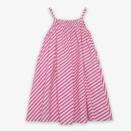 Ed-a-Mamma Kids Pink Striped Dress-image-91