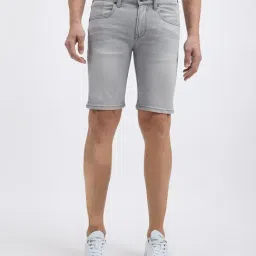 Pepe Jeans Grey Slim Fit Denim Shorts-picture-27