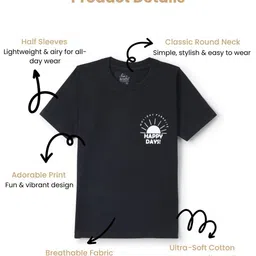 FUNKRAFTS Boys Typography Printed T-shirt image 2